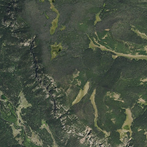 Aerial imagery of Black Mountain, CO