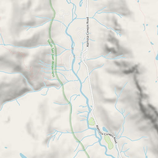 OpenStreetMap map of Rough Creek, CO