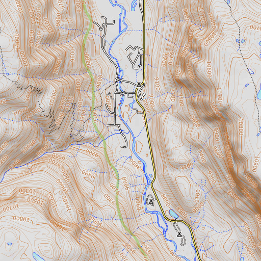 OpenTopoMap map of Rough Creek, CO