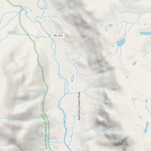 OpenStreetMap map of Thomas Ranch, CO