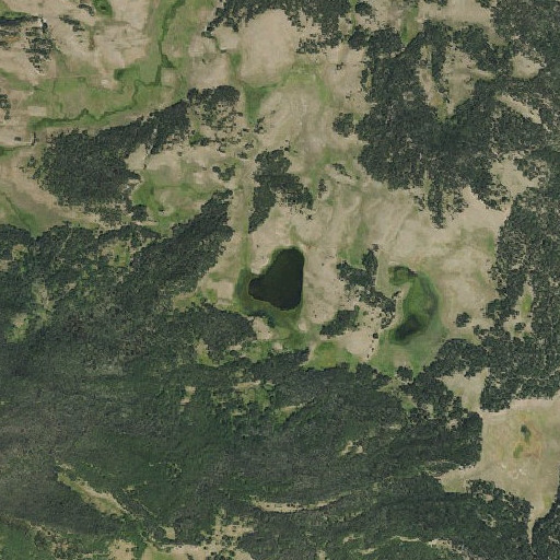 Aerial imagery of Beaver Lake, CO