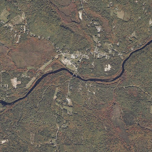 Aerial imagery of Porter-Parsonfield Bridge, ME