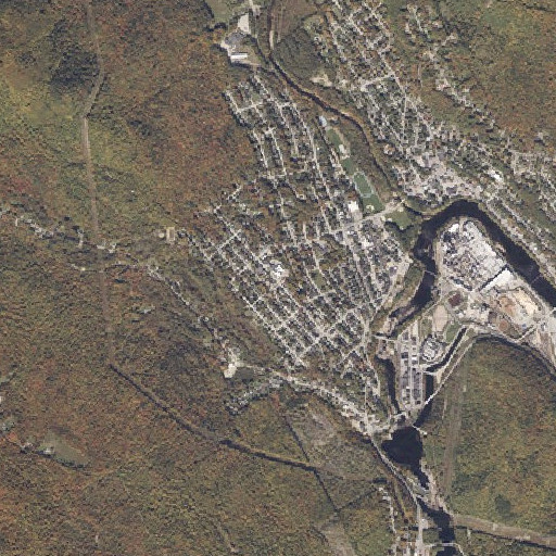 Aerial imagery of Roy House School, ME