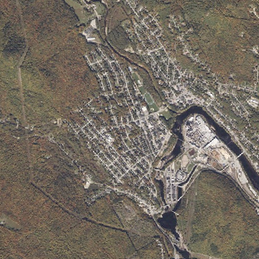 Aerial imagery of Rumford Elementary School, ME