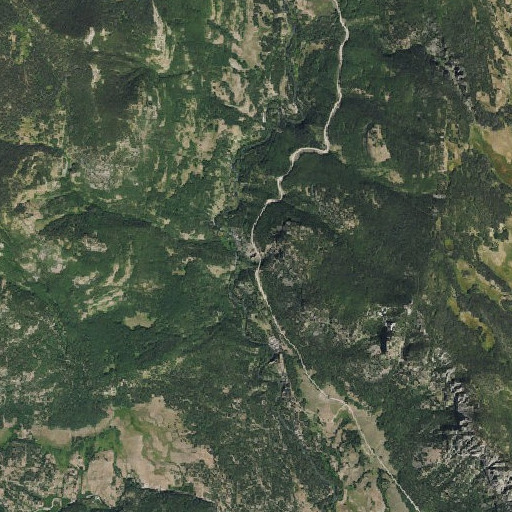 Aerial imagery of The Pinnacles, CO