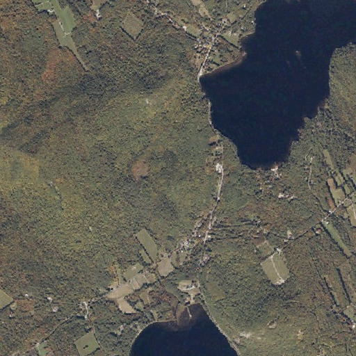 Aerial imagery of Stanwood Mountain, ME