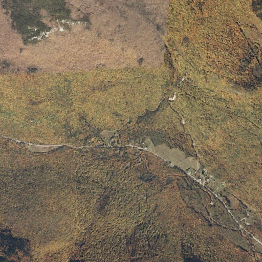 Aerial imagery of Step Falls Preserve, ME
