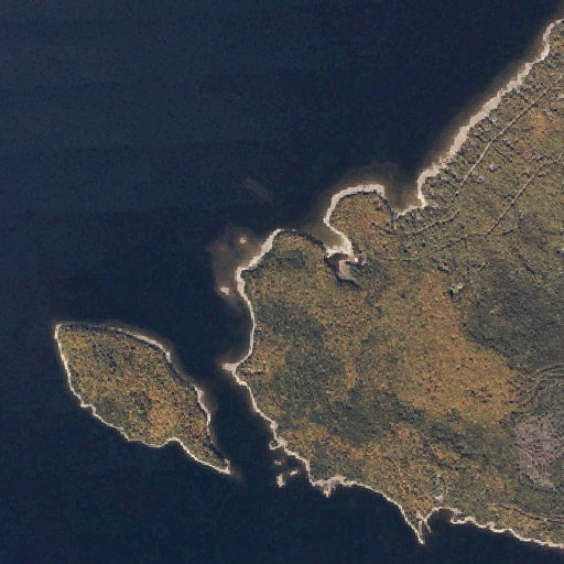 Aerial imagery of Stephen Phillips Preserve, ME