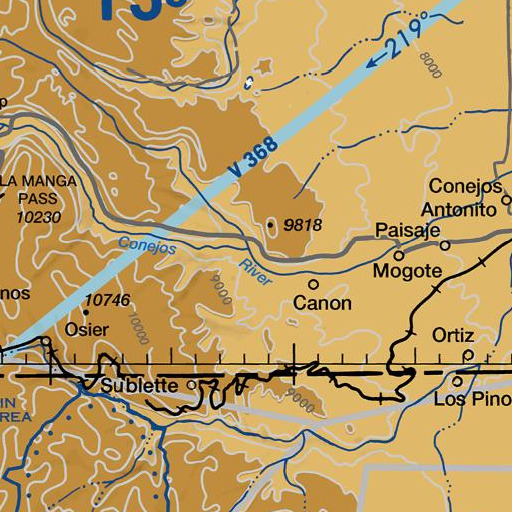 FAA VFR chart of Fox Creek, CO