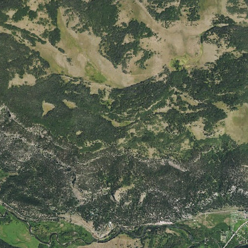 Aerial imagery of Hidden Lake, CO