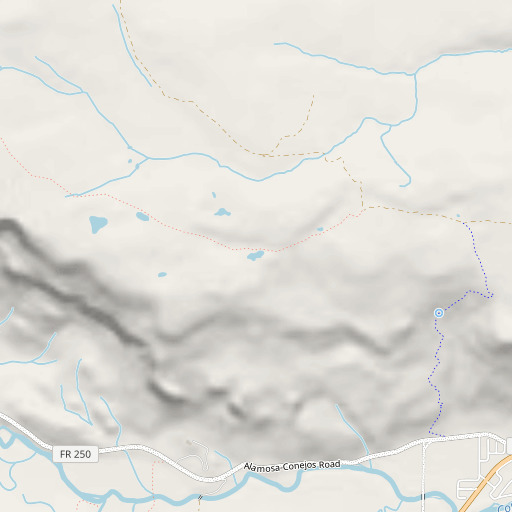 OpenStreetMap map of Hidden Lake, CO