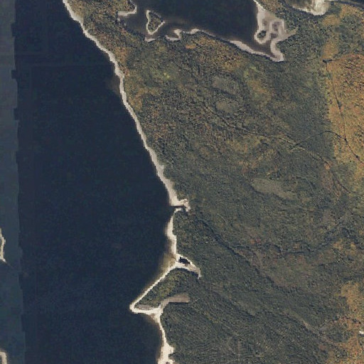 Aerial imagery of Whitneys Point, ME