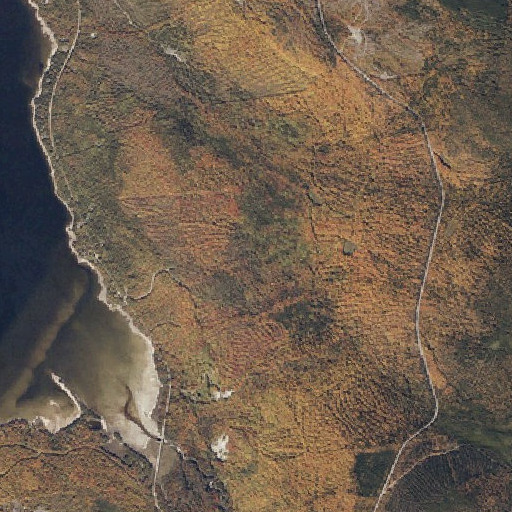 Aerial imagery of Bemis Trail, ME