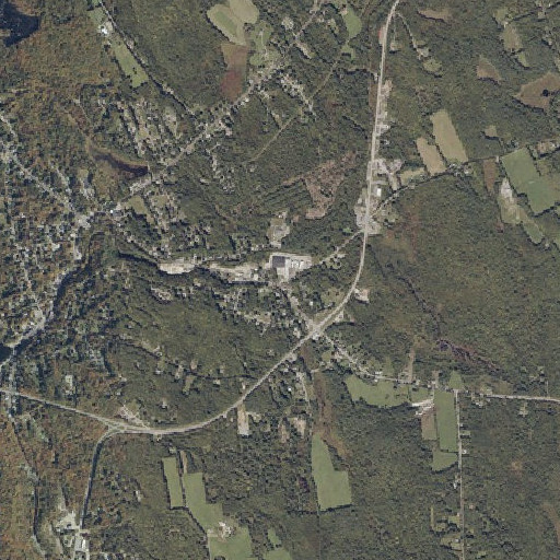 Aerial imagery of Dryden Post Office, ME