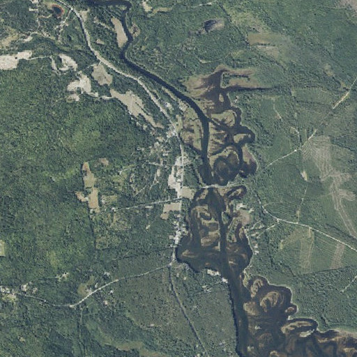 Aerial imagery of Eustis Post Office, ME
