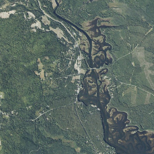 Aerial imagery of Flagstaff Cemetery, ME