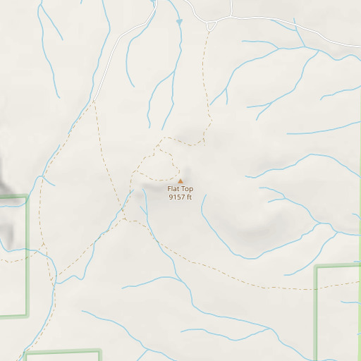 OpenStreetMap map of Flat Top, CO