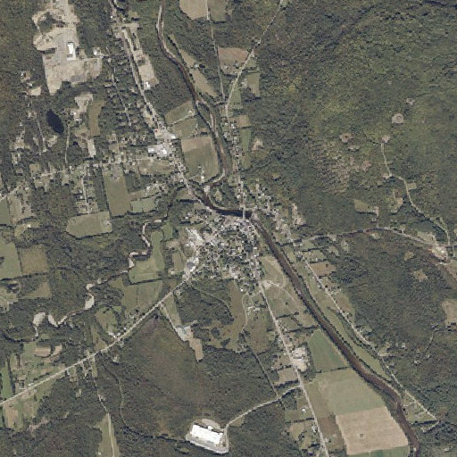 Aerial imagery of Kingfield Post Office, ME