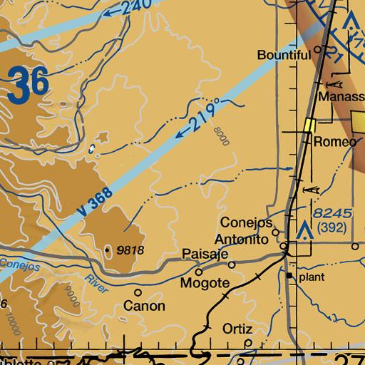 FAA VFR chart of Ostrich Dam, CO