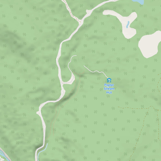 OpenStreetMap map of Poplar Stream Falls, ME