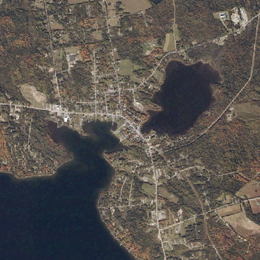 Aerial imagery of Rangeley Public Library, ME