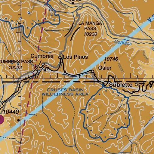 FAA VFR chart of Long Creek, CO