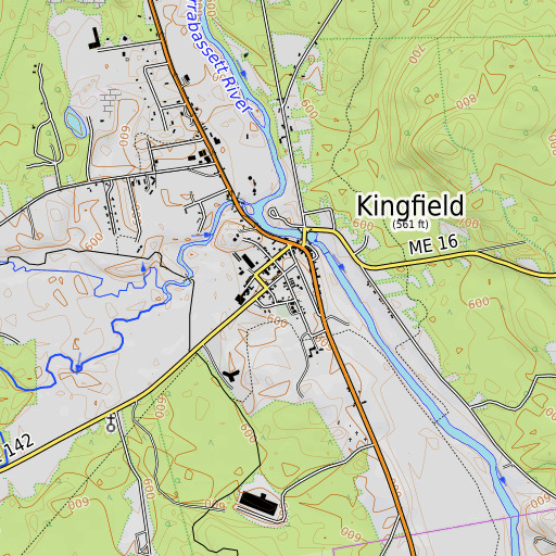 OpenTopoMap map of Stanley School (historical), ME