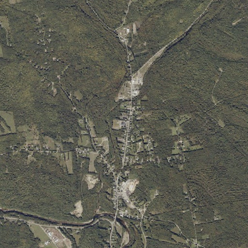 Aerial imagery of Strong Elementary School, ME