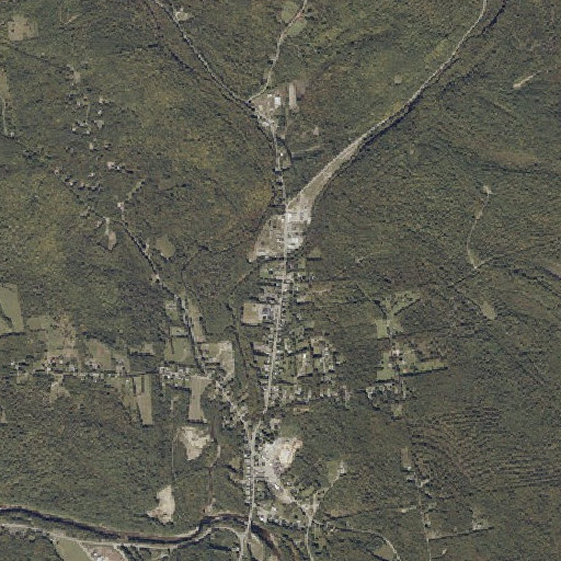 Aerial imagery of Strong Post Office, ME