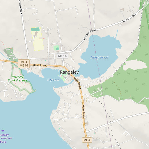 OpenStreetMap map of Tranet Library, ME
