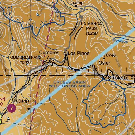 FAA VFR chart of Cumbres Creek, CO