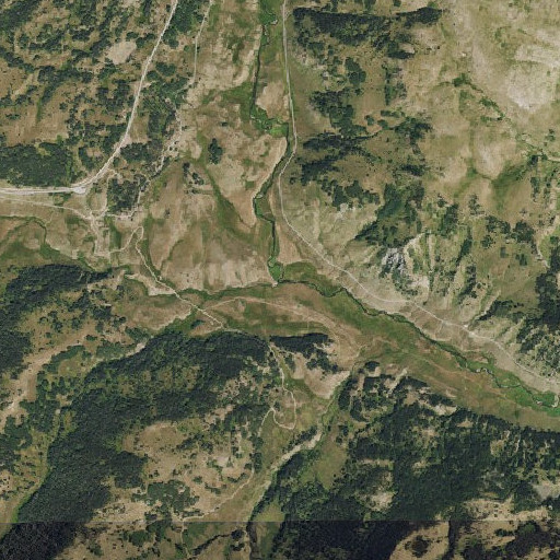 Aerial imagery of Cumbres Creek, CO