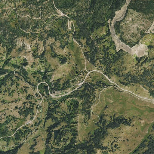 Aerial imagery of Cumbres Pass, CO