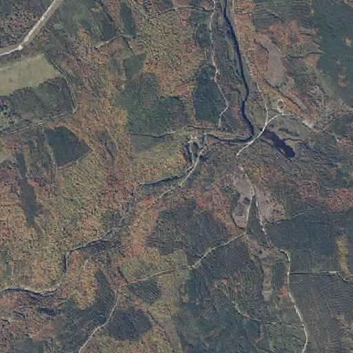 Aerial imagery of Austin Stream Falls, ME