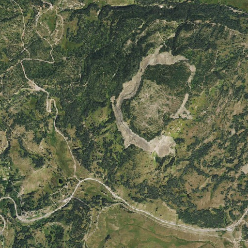 Aerial imagery of Neff Mountain, CO