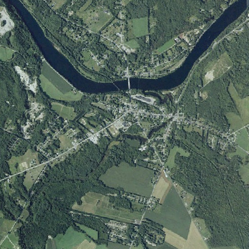 Aerial imagery of Mill Stream Elementary School, ME