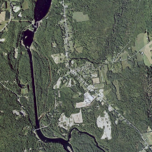 Aerial imagery of Coolidge Library, ME