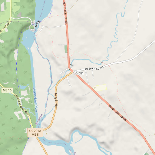OpenStreetMap map of Coolidge Library, ME