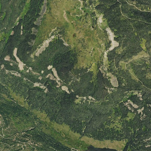 Aerial imagery of Jarosa Peak, CO
