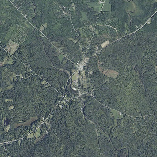 Aerial imagery of Harmony Post Office, ME