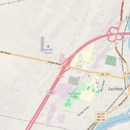 OpenStreetMap map of Interchange 35, ME