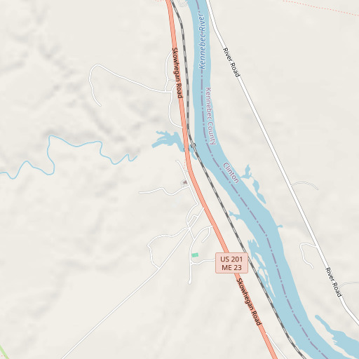 OpenStreetMap map of L C Bates Museum, ME