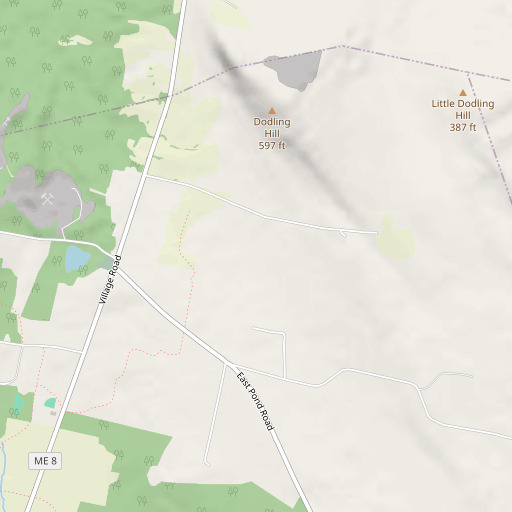 OpenStreetMap map of Little Pond, ME