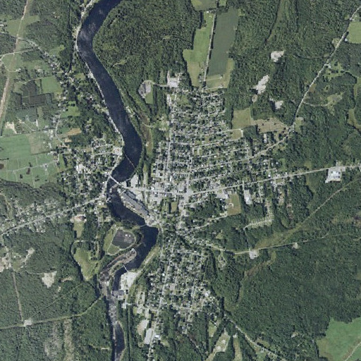Aerial imagery of Madison Post Office, ME