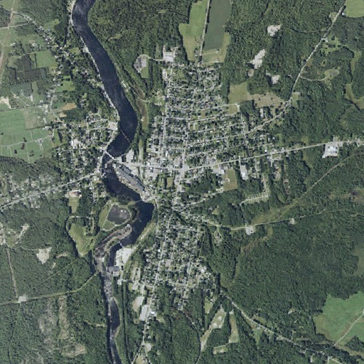 Aerial imagery of Madison Public Library, ME