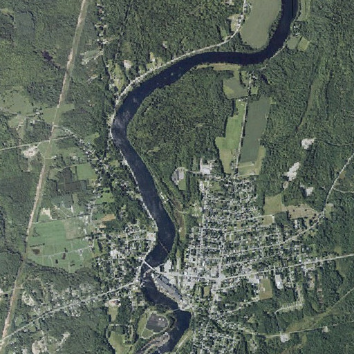 Aerial imagery of Madison Elementary School, ME