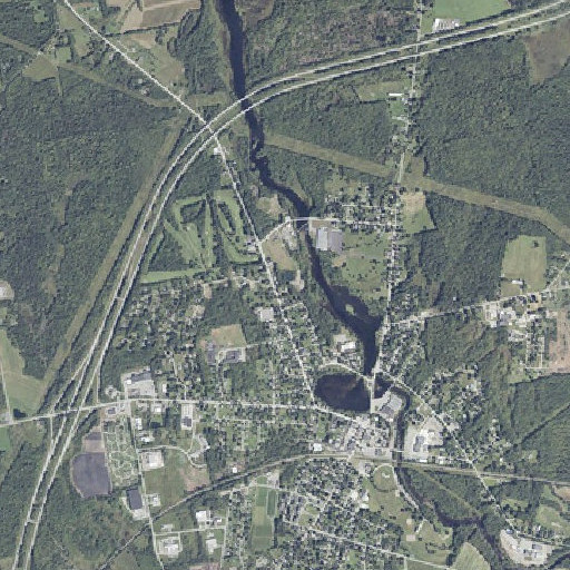 Aerial imagery of Marie Bradford School, ME