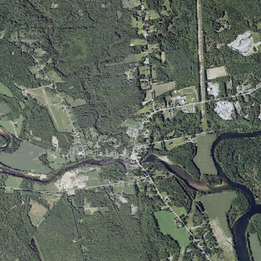 Aerial imagery of Carrabec Community School, ME