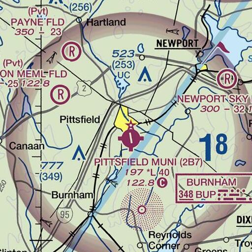 FAA VFR chart of Manson Park School, ME