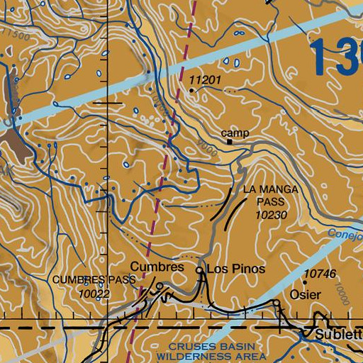 FAA VFR chart of Duck Lake, CO